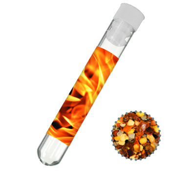 Bio Gewürzmischung Feuer und Flamme, ca. 5g, Reagenzglas