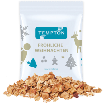 Bio Crunchy Weihnachtsmüsli Apfel-Zimt, ca. 60g, Maxi-Tüte