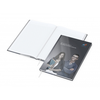 Business-Notizbücher - fest gebunden Note-Book A4 bestseller, 4C-Digital, gloss-individuell