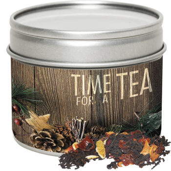 Bio Weihnachts Schwarztee, ca. 30g, Metalldose mit Sichtfenster