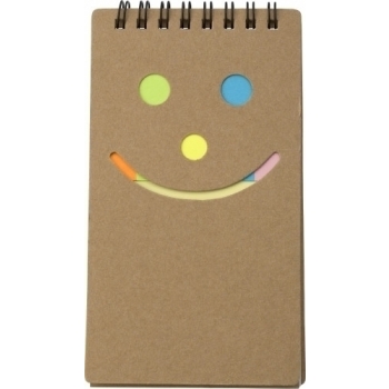 Notizbuch 'Happy face' aus Karton