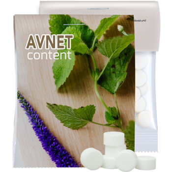 Bio Pfefferminz Drops, ca. 15g, Express Midi-Tüte mit Werbereiter