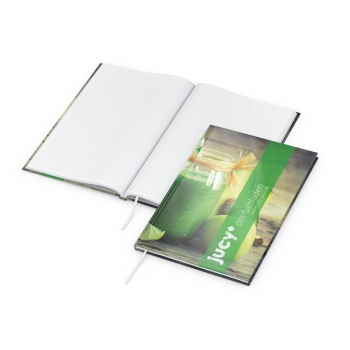 Business-Notizbücher - fest gebunden Memo-Book A5 bestseller, 4C-Digital, gloss-individuell