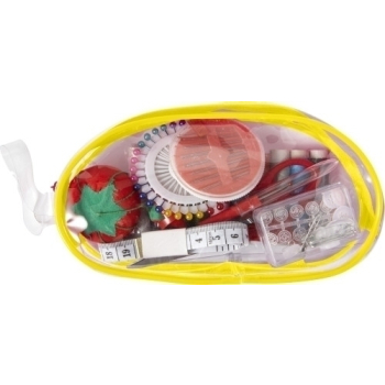Nähset 'All in one' in transparenter PVC-Tasche