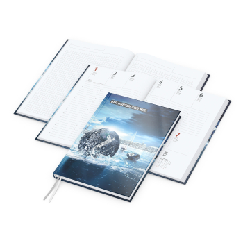 Hybrid-Wochentimer Note-Hybrid A5 bestseller, 4C-Digital, matt-individuell