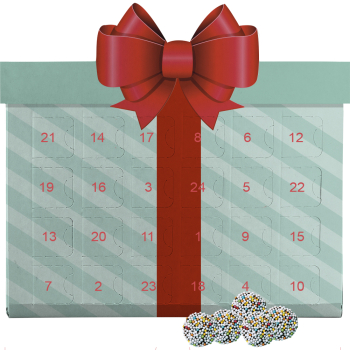 Bunte Schokotaler, ca. 40g, Adventskalender Mini Geschenk