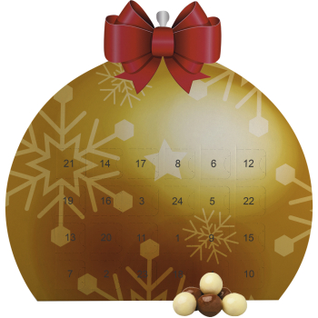 Knusperkugeln-Mix, ca. 50g, Adventskalender Mini Chrsitbaumkugel