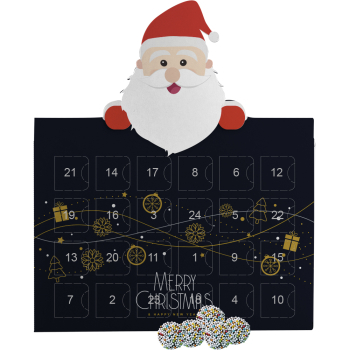 Bunte Schokotaler, ca. 40g, Adventskalender Mini Weihnachtsmann