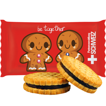 Doppelkeks mit Kakaocreme, ca. 13g, Flowpack