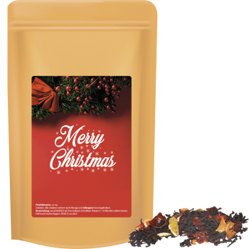Bio Weihnachts Schwarztee, ca. 55g, Standbeutel Midi
