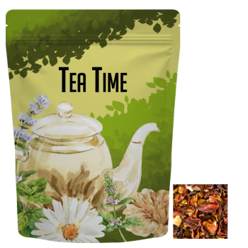 Früchtetee gute Laune, ca. 59g, cmyk Standbeutel Midi