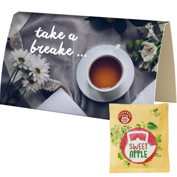 Bio Beuteltee Sweet Apple, ca. 2,5g, Werbekarte gefaltet