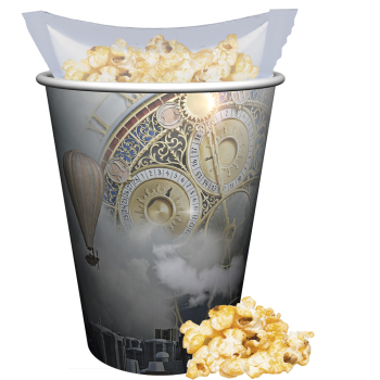 Popcorn Paprika-Chili, ca. 12g, Snackbecher Maxi mit Maxi Tüte