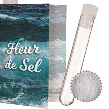 Fleur de Sel, ca. 6g, Express Reagenzglas mit Werbekarte