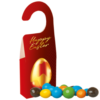 Bunte Schoko Erdnüsse, ca. 15g, Türhänger Box