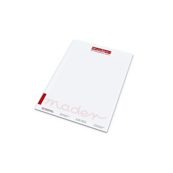 Print-Werbemittel Schreibblock A4 bestseller, 25 Blatt