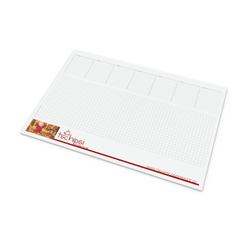 Print-Werbemittel Schreibunterlage recycling, 25 Blatt