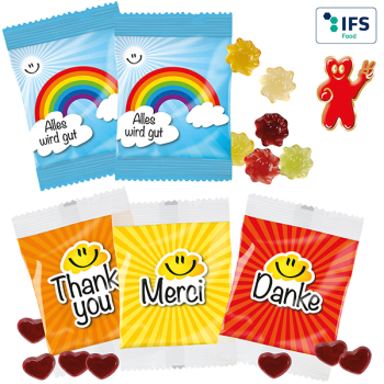 Fruchtgummi im DANKE-Tütchen