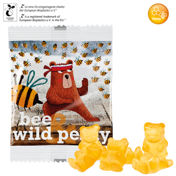 Honig-Bärchen im kompostierbarem Tütchen