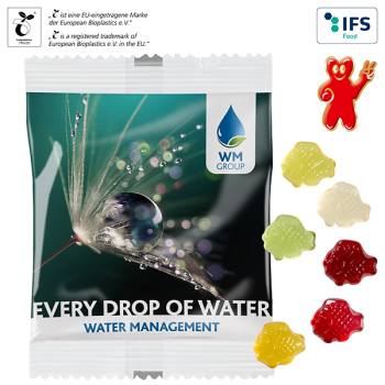 Fruchtgummi STANDARD 20 g, im kompostierbaren Tütchen