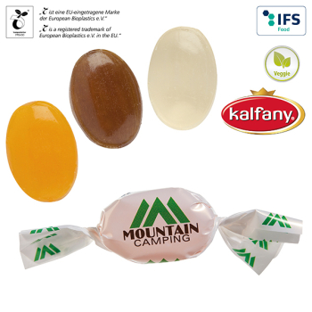 Spezialitäten Bonbons im kompostierbaren Werbewickel 