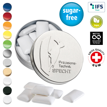 XS-Prägedose mit Kaugummi