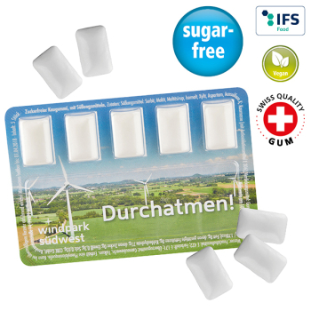 Smart Card mit zuckerfreien Kaugummi-Dragees