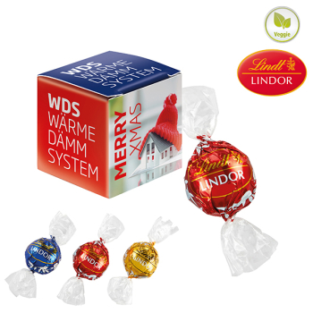 Mini Promo-Würfel mit Lindt Lindor Kugel Mix