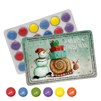 Kleinster (Advents-)Kalender der Welt "Standard" mit Schokolinsen