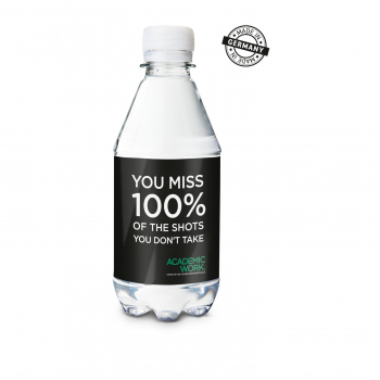 330 ml PromoWater - Mineralwasser - Eco Papier-Etikett