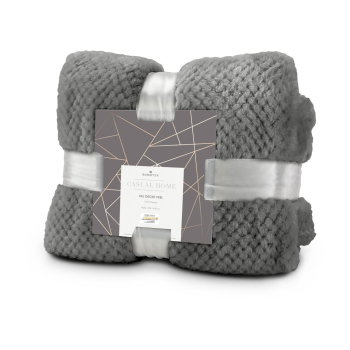 XXL Decke Feel grau - 220 x 240 cm, 275 g/m²