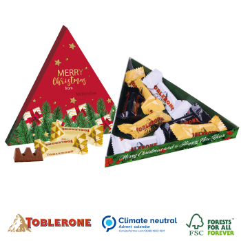 TOBLERONE Minis in Präsentbox Dreieck, Klimaneutral, FSC®