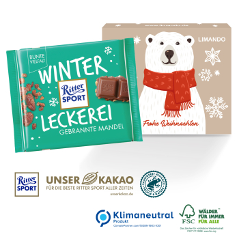 Ritter SPORT Winterkreation, 100 g, Klimaneutral, FSC®