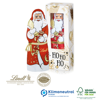 Lindt Weihnachtsmann mit Glöckchen, 70 g, Klimaneutral, FSC®
