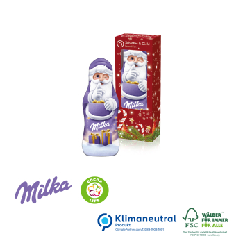 Milka Weihnachtsmann, 15 g, Klimaneutral, FSC®