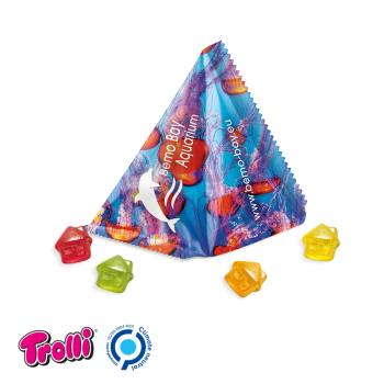 Trolli - Fruchtgummi Tetraeder, "Haus
