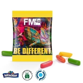 Hitschler - Hitschies Kaubonbon Mix Minitüte, kompostierbare Folie