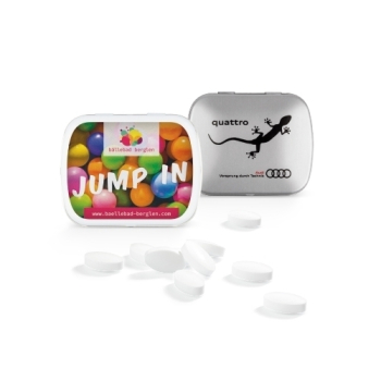 Klapp Dose Pfefferminzpastillen, Druck