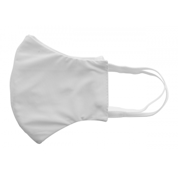 Mundschutz Maske "Kreativ" XL mit Gummizügen in weiß inklusive Druck