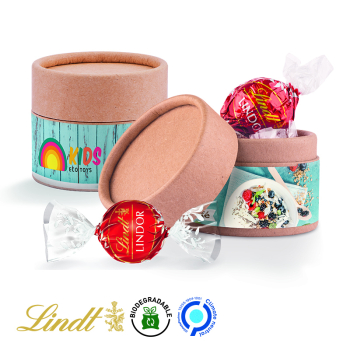 Lindt - Papierdose Eco Mini Lindor Milch Kugeln