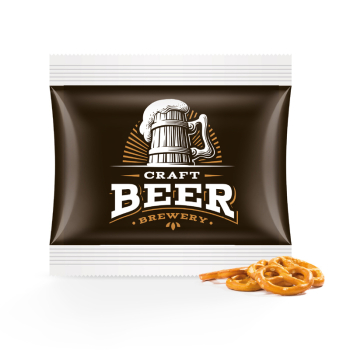 Snack Miditüte, Mini Salzbrezeln, kompostierbare Folie
