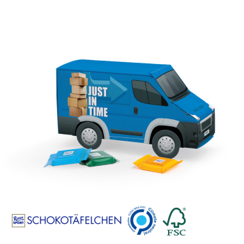 Transporter Präsent Ritter SPORT Schokotäfelchen