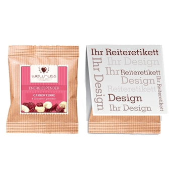 Premium Flowpack mit Reiteretikett