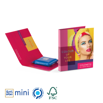 Werbekarte Midi Ritter SPORT Mini  Edel-Vollmilch