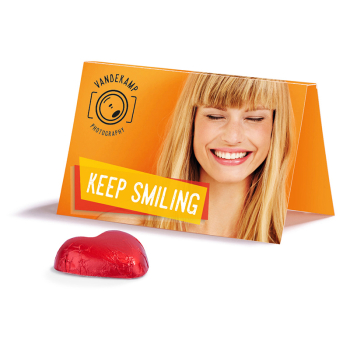 Riegelein - Werbekarte Schokoherz