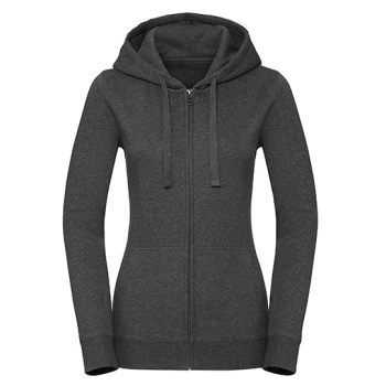 Ladies´ Authentic Melange Zipped Hood Sweat