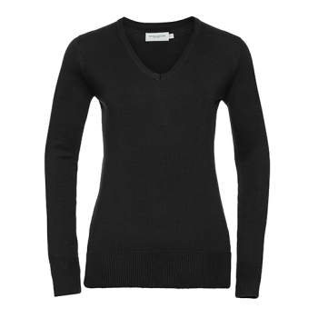 Ladies´ V-Neck Knitted Pullover