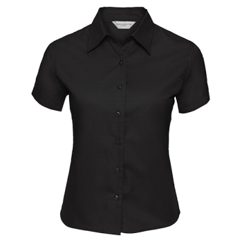 Ladies` Short Sleeve Classic Twill Shirt