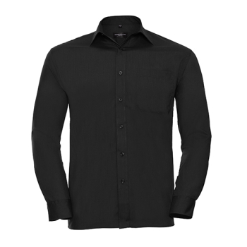 Men`s Long Sleeve Classic Polycotton Poplin Shirt