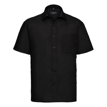 Men`s Short Sleeve Classic Polycotton Poplin Shirt